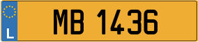 Trailer License Plate